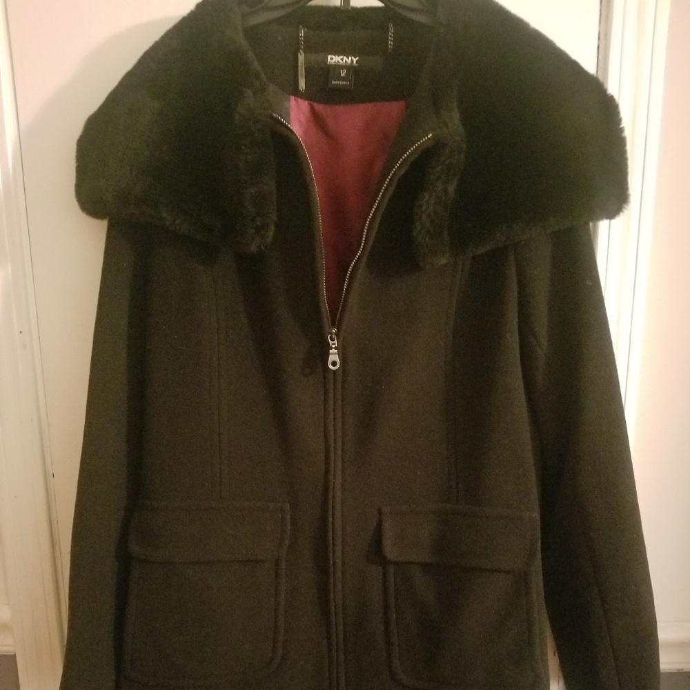 DKNY dress coat